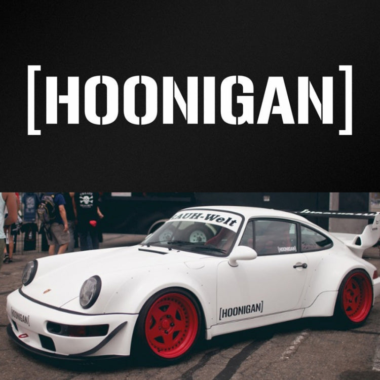 HOONIGAN Car Sticker Vinyl Auto Window Decal(White) by buy2fix