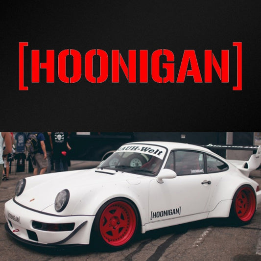 HOONIGAN Car Sticker Vinyl Auto Window Decal(Red) - Decorative Sticker by buy2fix | Online Shopping UK | buy2fix