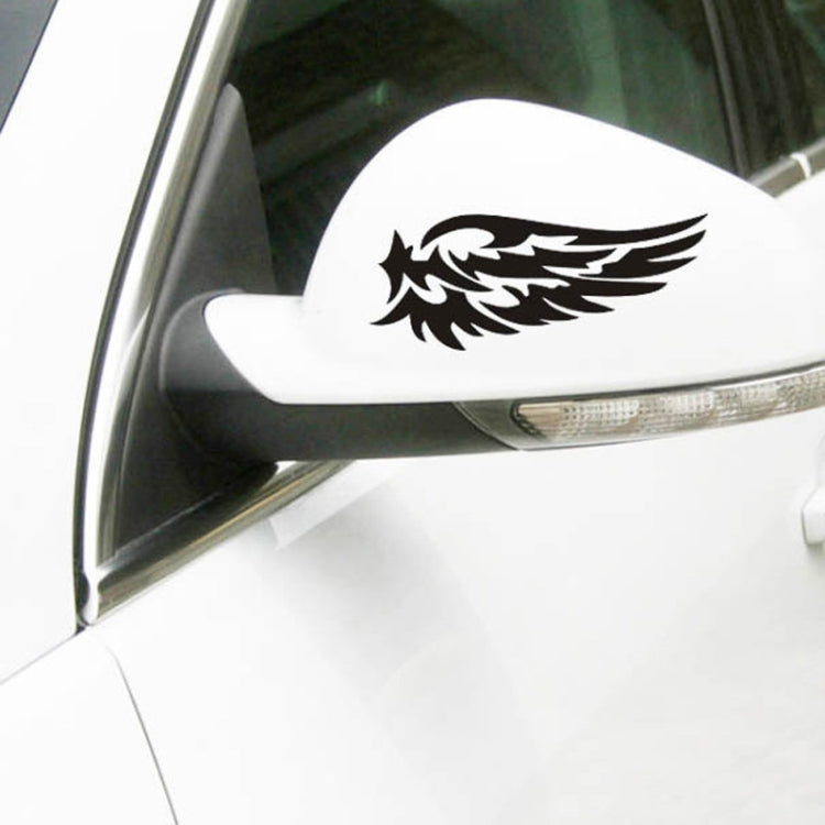 5 PCS Guardian Angel Wings Lovely Reflective Car Stickers Fashion Car Rearview Mirror Decal (Black) by buy2fix