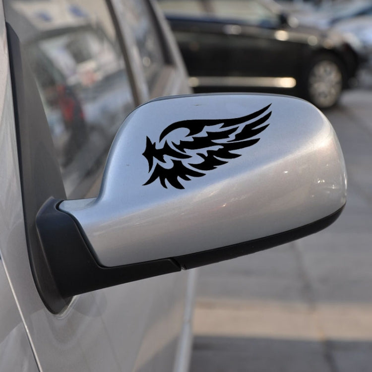 5 PCS Guardian Angel Wings Lovely Reflective Car Stickers Fashion Car Rearview Mirror Decal (Black) by buy2fix