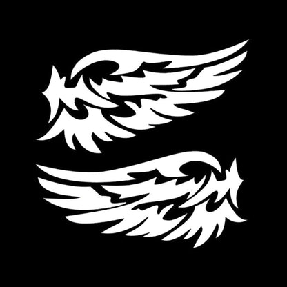 5 PCS Guardian Angel Wings Lovely Reflective Car Stickers Fashion Car Rearview Mirror For Strip Subsection, Color Name:White by buy2fix