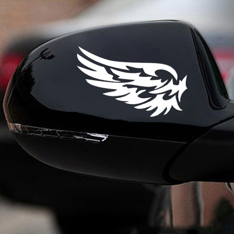 5 PCS Guardian Angel Wings Lovely Reflective Car Stickers Fashion Car Rearview Mirror For Strip Subsection, Color Name:White by buy2fix