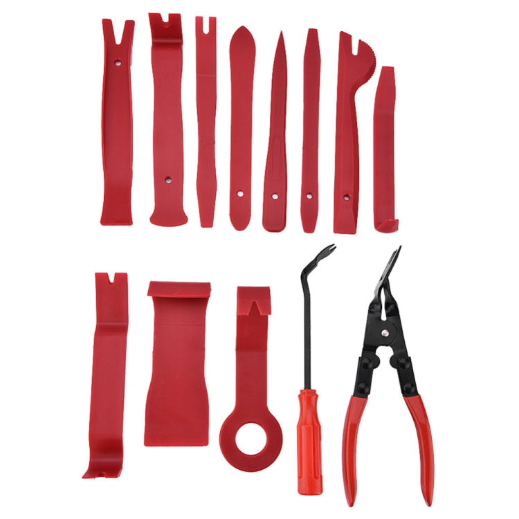 13 PCS Car Audio Disassembly Modification Tool Interior Door Panel Disassembly Screwdriver Installation Soundproof Repair Tool(Red) - Hand Tool Sets by buy2fix | Online Shopping UK | buy2fix
