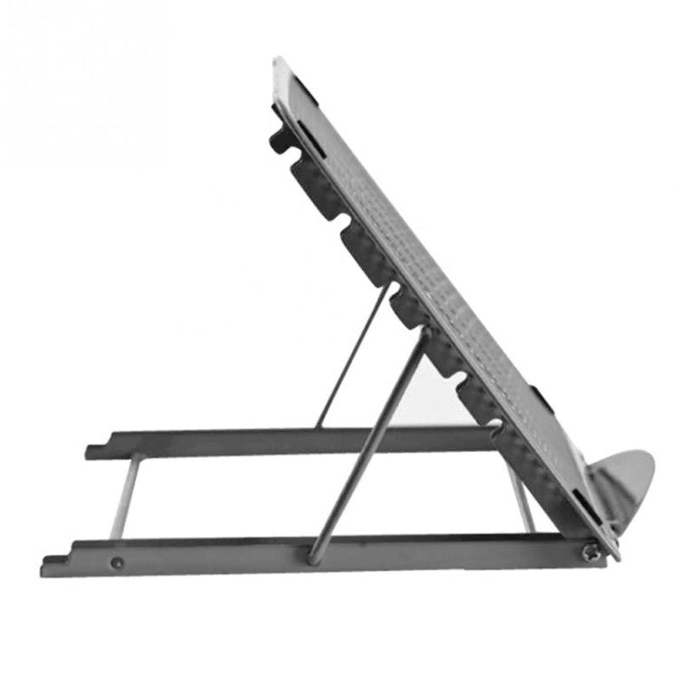 Portable Desktop Folding Cooling Metal Mesh Adjustable Ventilated Holder(Silver Gray) by buy2fix