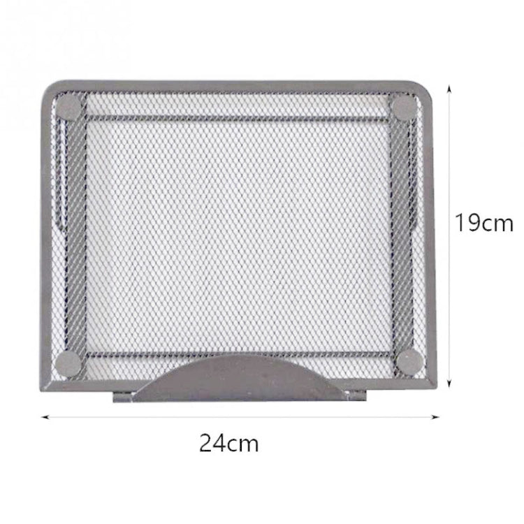 Portable Desktop Folding Cooling Metal Mesh Adjustable Ventilated Holder(Silver Gray) by buy2fix