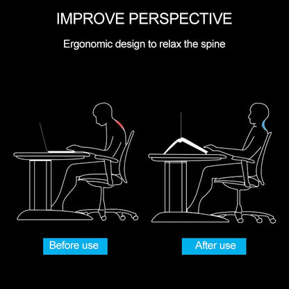 Tablet PC Laptop Desktop Bracket Cooling Triangle Bracket(Black) - Laptop Stand by buy2fix | Online Shopping UK | buy2fix