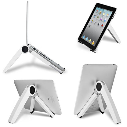 Tablet PC Laptop Desktop Bracket Cooling Triangle Bracket(White) - Laptop Stand by buy2fix | Online Shopping UK | buy2fix