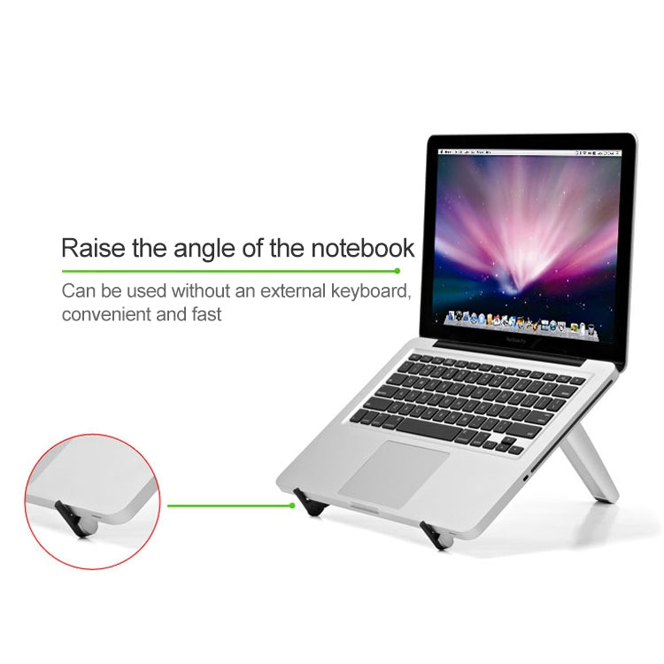 Tablet PC Laptop Desktop Bracket Cooling Triangle Bracket(White) - Laptop Stand by buy2fix | Online Shopping UK | buy2fix