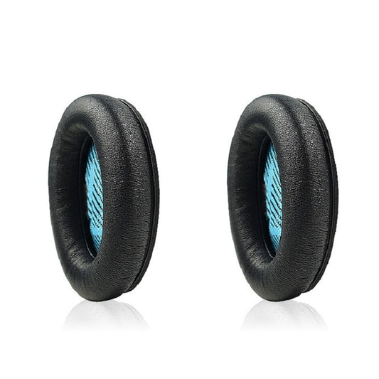 2 PCS For BOSE QC15 / QC25 / QC35 Lambskin Leather Earphone Cover Earmuffs(Black) - Earmuff & Pad by buy2fix | Online Shopping UK | buy2fix