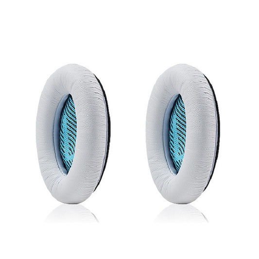 2 PCS For BOSE QC15 / QC25 / QC35 Lambskin Leather Earphone Cover Earmuffs(White) - Earmuff & Pad by buy2fix | Online Shopping UK | buy2fix