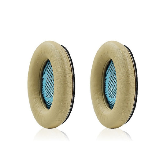 2 PCS For BOSE QC15 / QC25 / QC35 Lambskin Leather Earphone Cover Earmuffs(Apricot) - Earmuff & Pad by buy2fix | Online Shopping UK | buy2fix