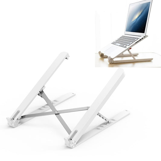 Folding Portable Lifting Desktop Cooling Height Angle Adjustable Laptop Bracket by buy2fix