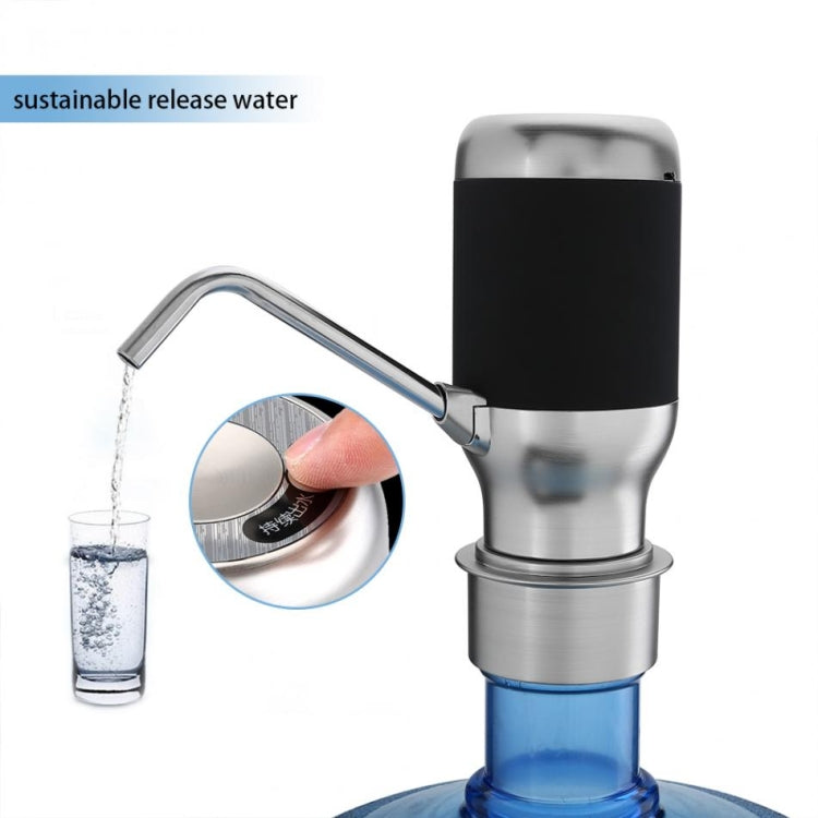 Wireless Electric Automatic Water Bottle Pump Smart Dispenser USB Rechargeable Electric Battery Drinking Water Bottle Pump(Black) - Drinking Tools by buy2fix | Online Shopping UK | buy2fix