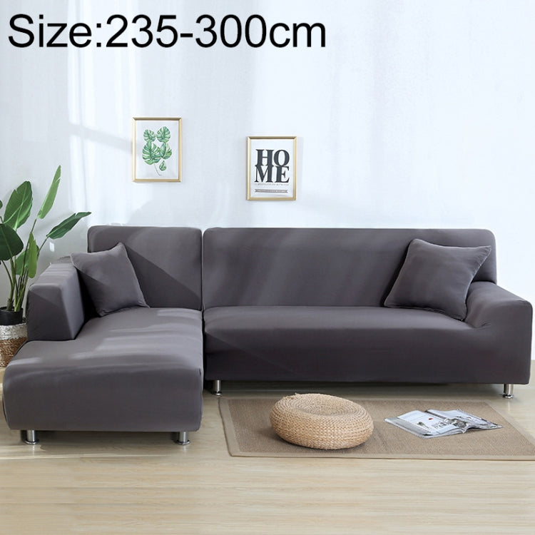 Sofa All-inclusive Universal Set Sofa Full Cover Add One Piece of  Pillow Case, Size:Four Seater(235-300cm)(Silvery Grey) - Sofa Covers & Chair Covers by buy2fix | Online Shopping UK | buy2fix