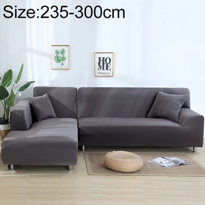 Sofa All-inclusive Universal Set Sofa Full Cover Add One Piece of  Pillow Case, Size:Four Seater(235-300cm)(Silvery Grey) - Sofa Covers & Chair Covers by buy2fix | Online Shopping UK | buy2fix