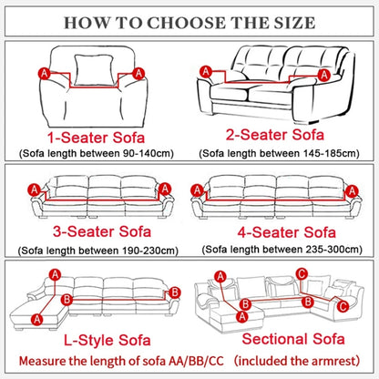 Sofa All-inclusive Universal Set Sofa Full Cover Add One Piece of  Pillow Case, Size:Four Seater(235-300cm)(Silvery Grey) - Sofa Covers & Chair Covers by buy2fix | Online Shopping UK | buy2fix