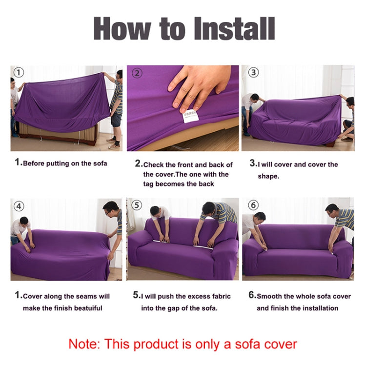 Sofa All-inclusive Universal Set Sofa Full Cover Add One Piece of  Pillow Case, Size:Four Seater(235-300cm)(Silvery Grey) - Sofa Covers & Chair Covers by buy2fix | Online Shopping UK | buy2fix