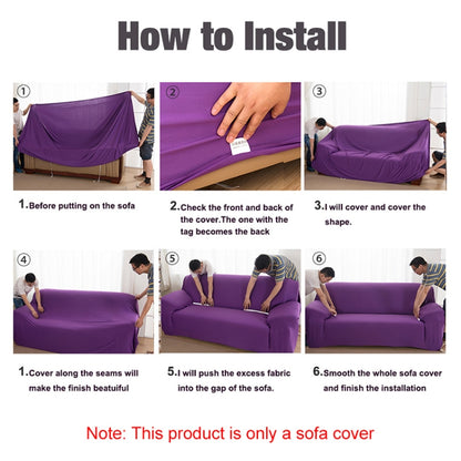 Sofa All-inclusive Universal Set Sofa Full Cover Add One Piece of  Pillow Case, Size:Four Seater(235-300cm)(Silvery Grey) - Sofa Covers & Chair Covers by buy2fix | Online Shopping UK | buy2fix