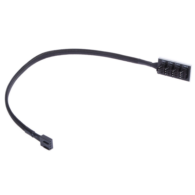 2 PCS Computer Fan PWM Hub Computer Chassis Fan Hub(A Drag Four) by buy2fix