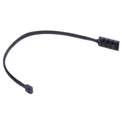 2 PCS Computer Fan PWM Hub Computer Chassis Fan Hub(A Drag Four) by buy2fix