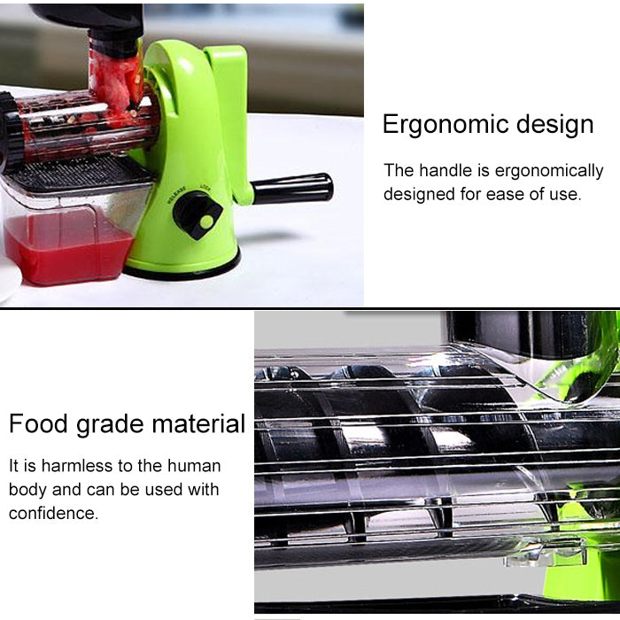 Multifunction Home Manual Juicer Apple Orange Wheatgrass Portable DIY Juicer(Green) - Electric juicers by buy2fix | Online Shopping UK | buy2fix