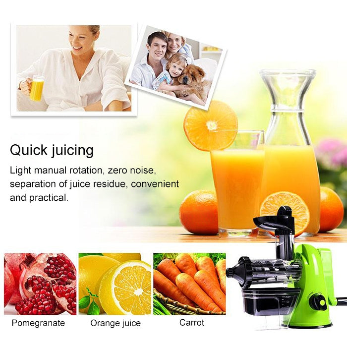 Multifunction Home Manual Juicer Apple Orange Wheatgrass Portable DIY Juicer(Green) - Electric juicers by buy2fix | Online Shopping UK | buy2fix