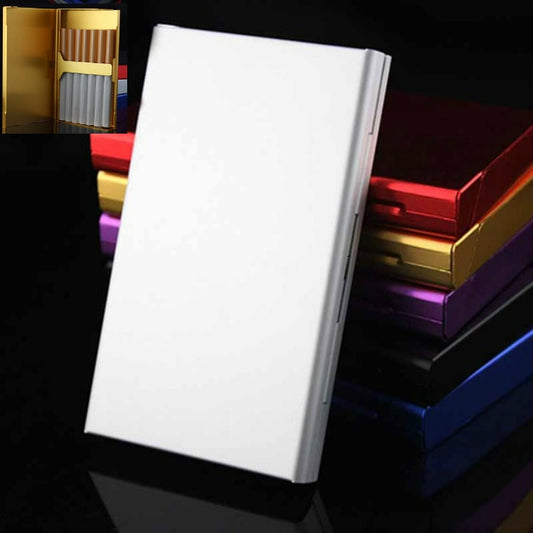 Ultra-thin Personality Creative Ladies Cigarette Case Metal Cigarette Case(Silver) - Cigarette Box & Ashtrays by buy2fix | Online Shopping UK | buy2fix