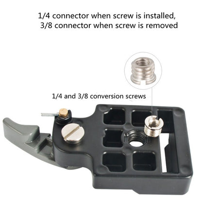 BEXIN Tripod Head Quick Release Plate Holder For Manfrotto 200PL-14(Grey) - Quick Release Plate by BEXIN | Online Shopping UK | buy2fix
