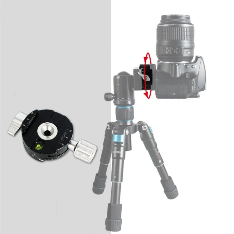 BEXIN QJ07 360 Degree Rotation Panoramic Clip Holder Pan/tilt Tripod Quick Release Plate - Quick Release Plate by BEXIN | Online Shopping UK | buy2fix