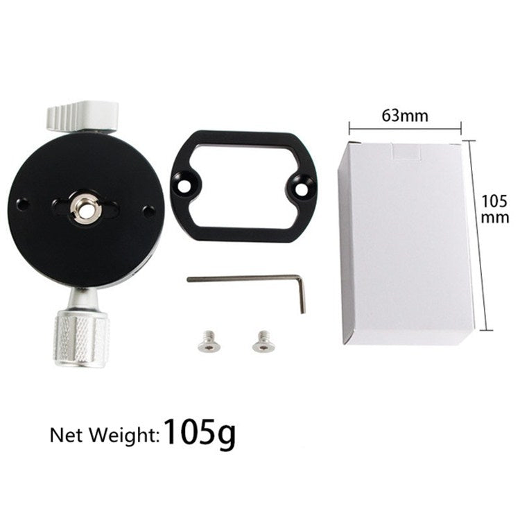BEXIN QJ07 360 Degree Rotation Panoramic Clip Holder Pan/tilt Tripod Quick Release Plate - Quick Release Plate by BEXIN | Online Shopping UK | buy2fix