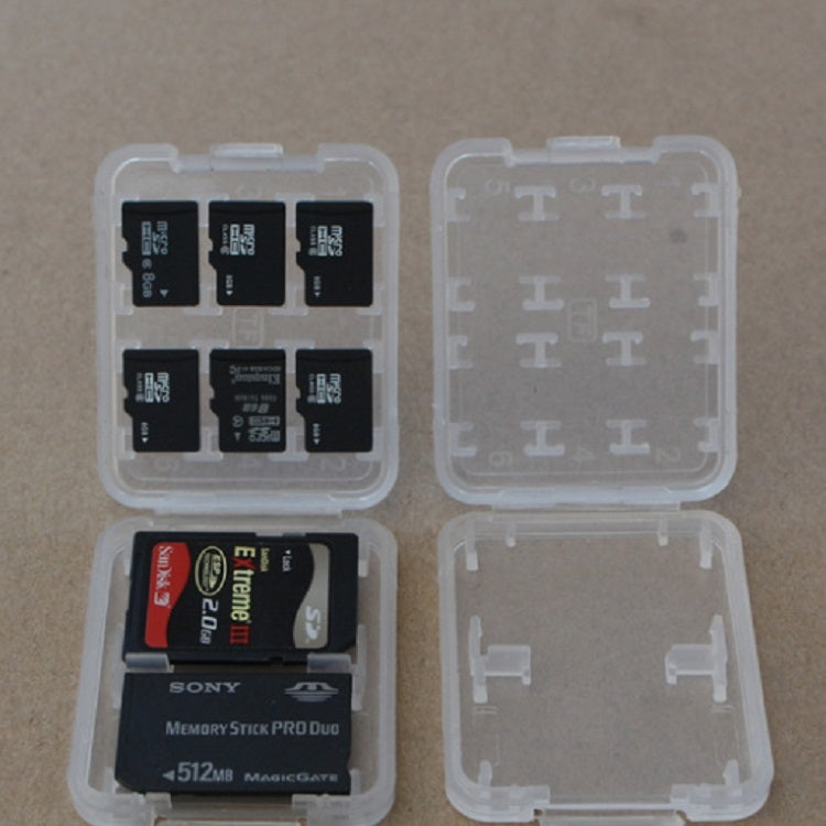 10 PCS Mini Transparent Multifunctional Storage Card Box - Card Case by buy2fix | Online Shopping UK | buy2fix