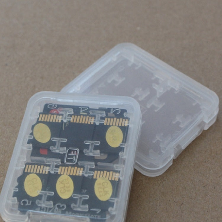 10 PCS Mini Transparent Multifunctional Storage Card Box - Card Case by buy2fix | Online Shopping UK | buy2fix