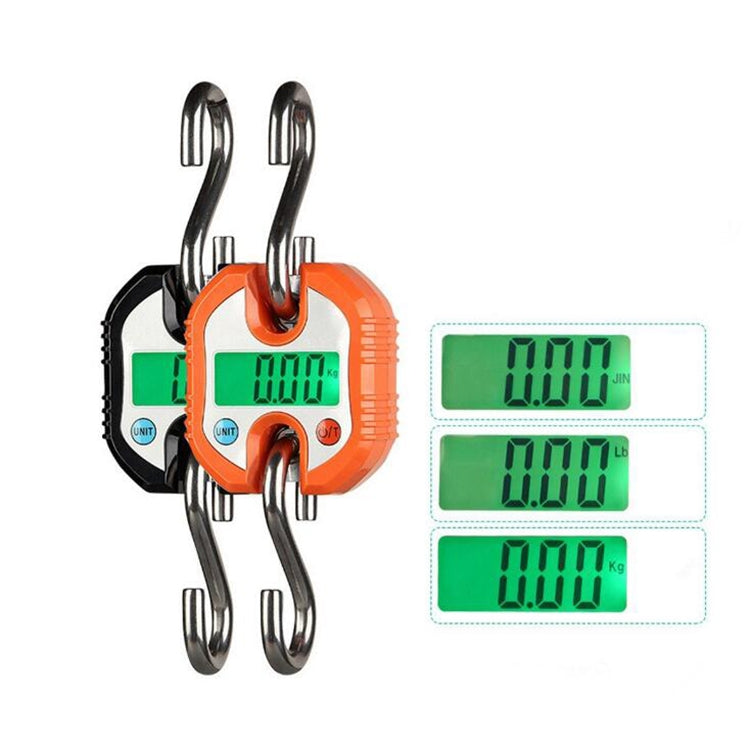 150kg Mini Portable Heavy Duty Electronic Digital Stainless Steel Hook Scale, Random Color Delivery by buy2fix