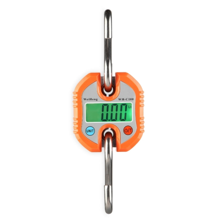 150kg Mini Portable Heavy Duty Electronic Digital Stainless Steel Hook Scale, Random Color Delivery by buy2fix