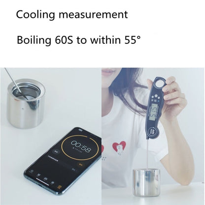 Creative Intelligent USB Rechargeable Cold Warm Cup Cool 55 Degrees Vacuum Flask With Handle 316 Stainless Steel Smart Water Cup, Capacity:340ml, Style:Black Aurora - Vacuum Thermoses & Cups by buy2fix | Online Shopping UK | buy2fix