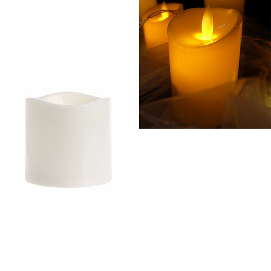 Cylindrical LED Electronic Candle Light Simulation Wedding Candlestick Candle, Size:7.5x7.5cm - Candles & Candle Holders by buy2fix | Online Shopping UK | buy2fix