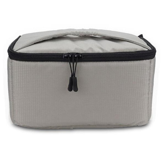 Water-resistant DSLR Padded insert Case Waterproof Zipper Removable Partition Camera Bags(Light Grey) by buy2fix