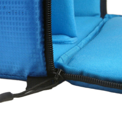 Water-resistant DSLR Padded insert Case Waterproof Zipper Removable Partition Camera Bags(Blue) by buy2fix