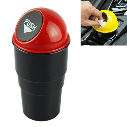 Universal Car Trash Bin Car Garbage Can Rubbish Dust Case Holder Bin Automobile Storage Bucket(Red) by buy2fix