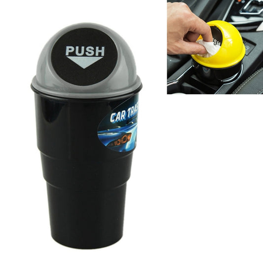 Universal Car Trash Bin Car Garbage Can Rubbish Dust Case Holder Bin Automobile Storage Bucket(Dark Gray) by buy2fix