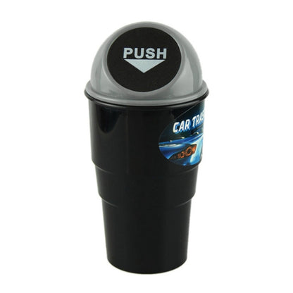 Universal Car Trash Bin Car Garbage Can Rubbish Dust Case Holder Bin Automobile Storage Bucket(Dark Gray) by buy2fix