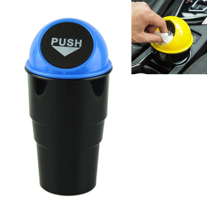 Universal Car Trash Bin Car Garbage Can Rubbish Dust Case Holder Bin Automobile Storage Bucket(Blue) by buy2fix