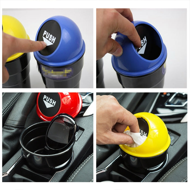 Universal Car Trash Bin Car Garbage Can Rubbish Dust Case Holder Bin Automobile Storage Bucket(Black) by buy2fix