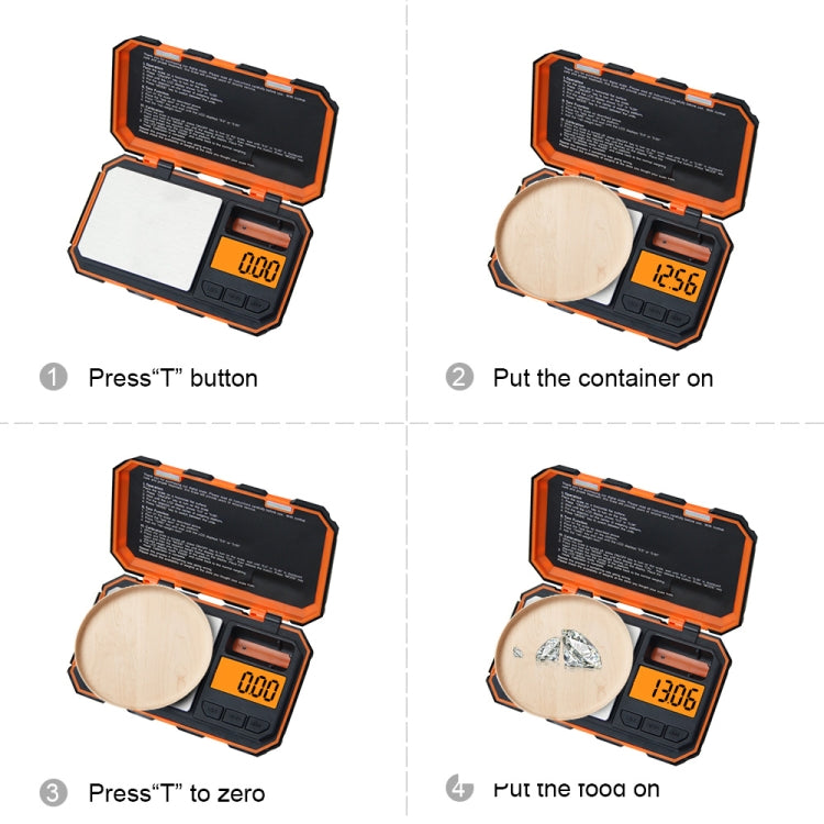Mini Precision Digital Scales for Gold Sterling Silver Jewelry, Specification:English Version 200g/0.01g by buy2fix
