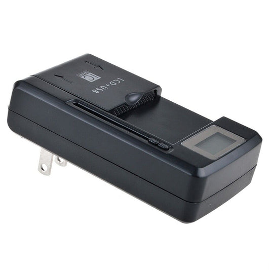 Universal Cell Phone Battery Charger with USB Output & LCD Display, US Plug - Battery Charger by buy2fix | Online Shopping UK | buy2fix