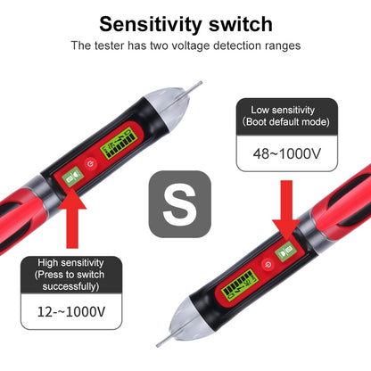 BENETECH GT3122 Non-contact Tester Pen Meter Digital AC/DC Voltage Detectors - Current & Voltage Tester by BENETECH | Online Shopping UK | buy2fix