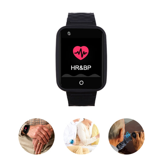 REACHFAR RF-V46-B GPS Smart Tracker WatchBand, Support SOS / Camera / Health Management / 4G LTE / Blood Pressure / Heart Rate, For North America / South America(Black)