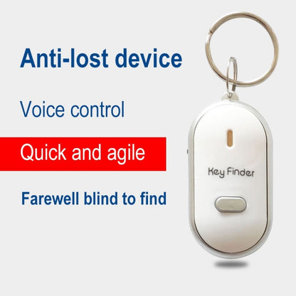 5 PCS ZG808 LED Key Finder Voice Control Anti-lost Device, Random Color Delivery by buy2fix