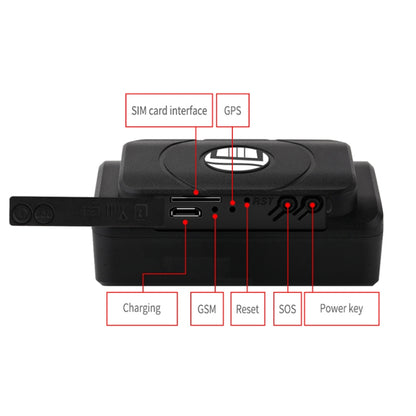 TK202A 2G Car Truck Vehicle Tracking GSM GPRS GPS Tracker Support AGPS, Battery Capacity: 6500MA by buy2fix