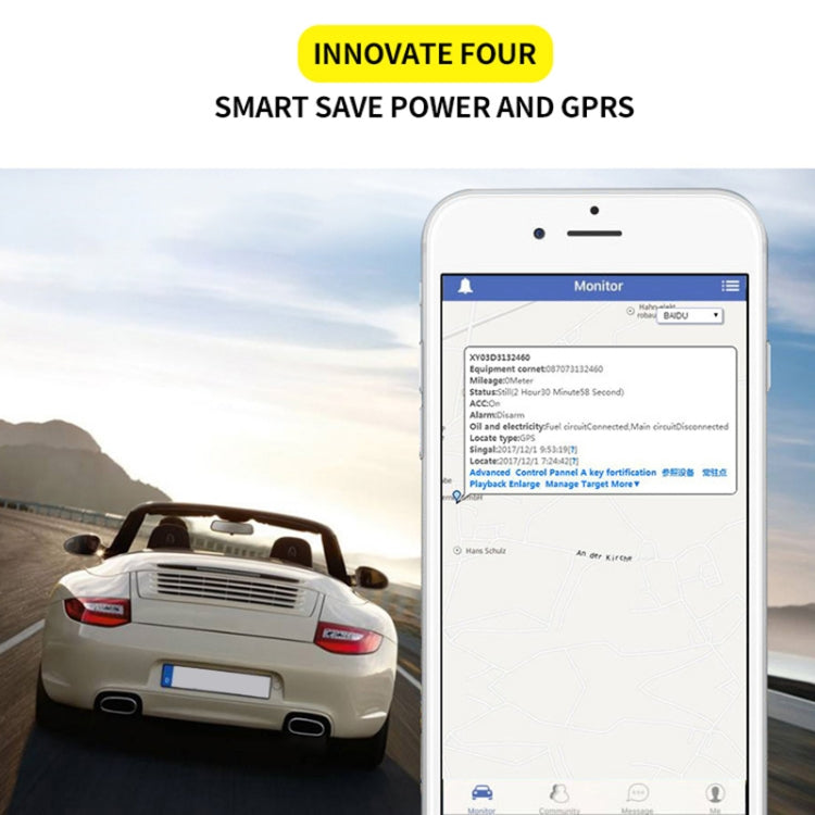 TK205 2G Realtime Car Truck Vehicle Tracking GSM GPRS GPS Tracker, Support AGPS with Relay and Battery - Car Tracker by buy2fix | Online Shopping UK | buy2fix